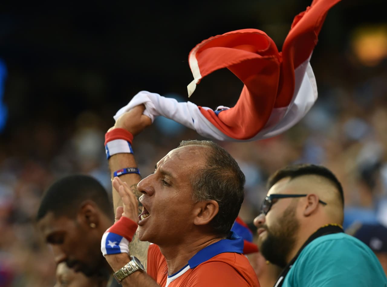 Los aficionados derrocharon pasión en la final del Argentina vs. Chile en el MetLife Stadium de Nueva York.