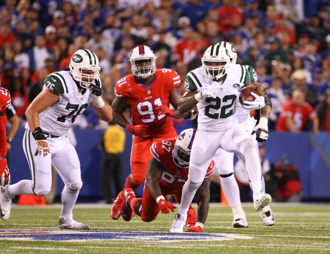 En un entretenido encuentro, los Jets vencieron 37-31 a los Bills