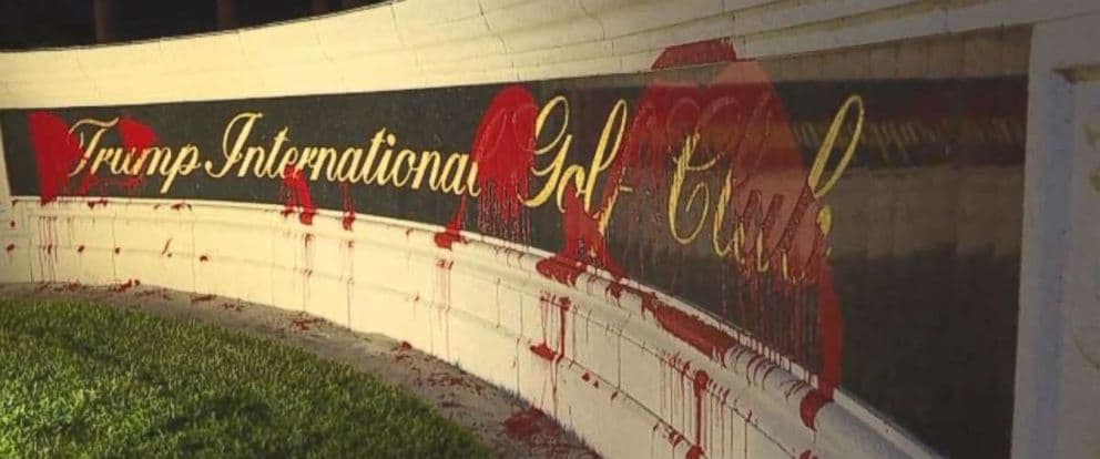 La imagen del campo de golf que circula por redes sociales.