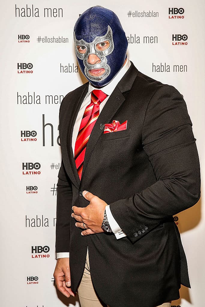 Blue Demon Jr. se interpretará a si mismo y será el tío, de Violet y un superhéroe disfrazado.