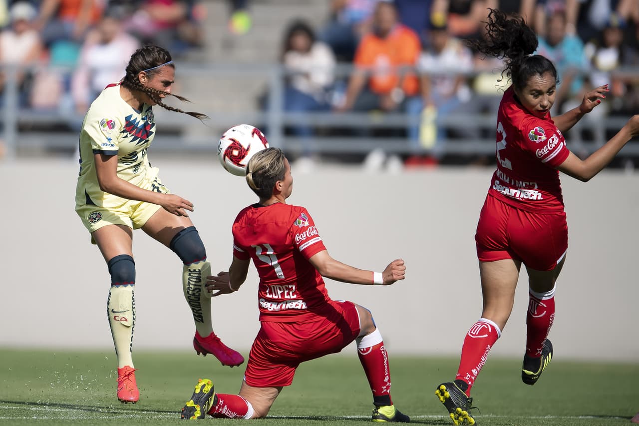 Partido vibrante de ida y vuelta entre el América y el Toluca en la Liga MX Femenil, por la Jornada 8.