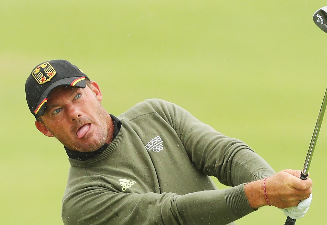 El golfista Alex Cejka (Alemania) durante la segunda vuelta del torneo de golf de las olimpiadas.