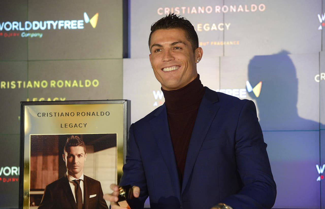 Cristiano Ronaldo presentó su fragancia 'Legacy' en Madrid.