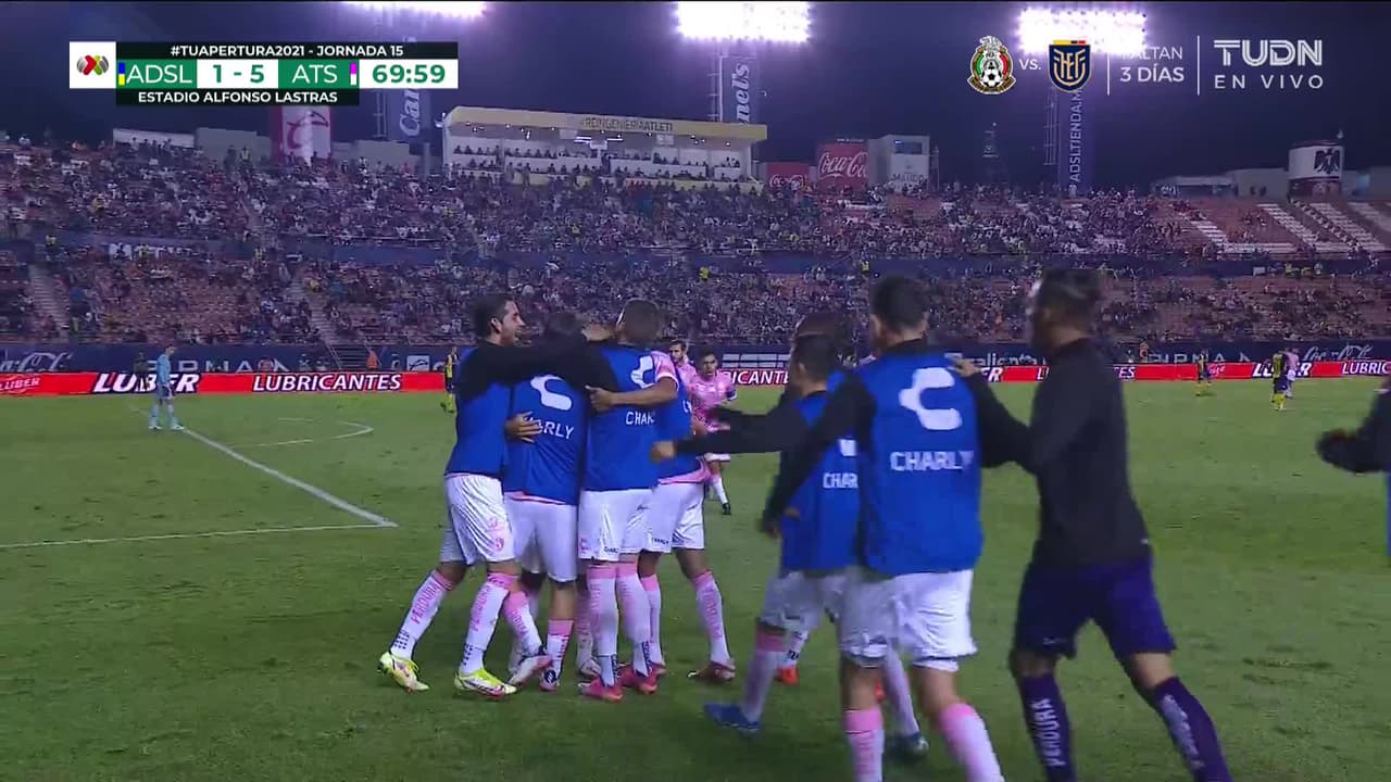 ¡GOL!  anota para Atlas. Jairo Torres