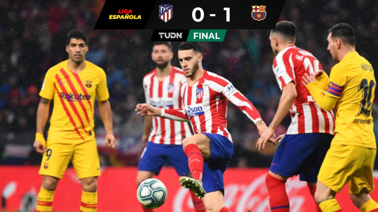 Messi destraba un reñido Atleti-Barça; Herrera jugó 87’ 