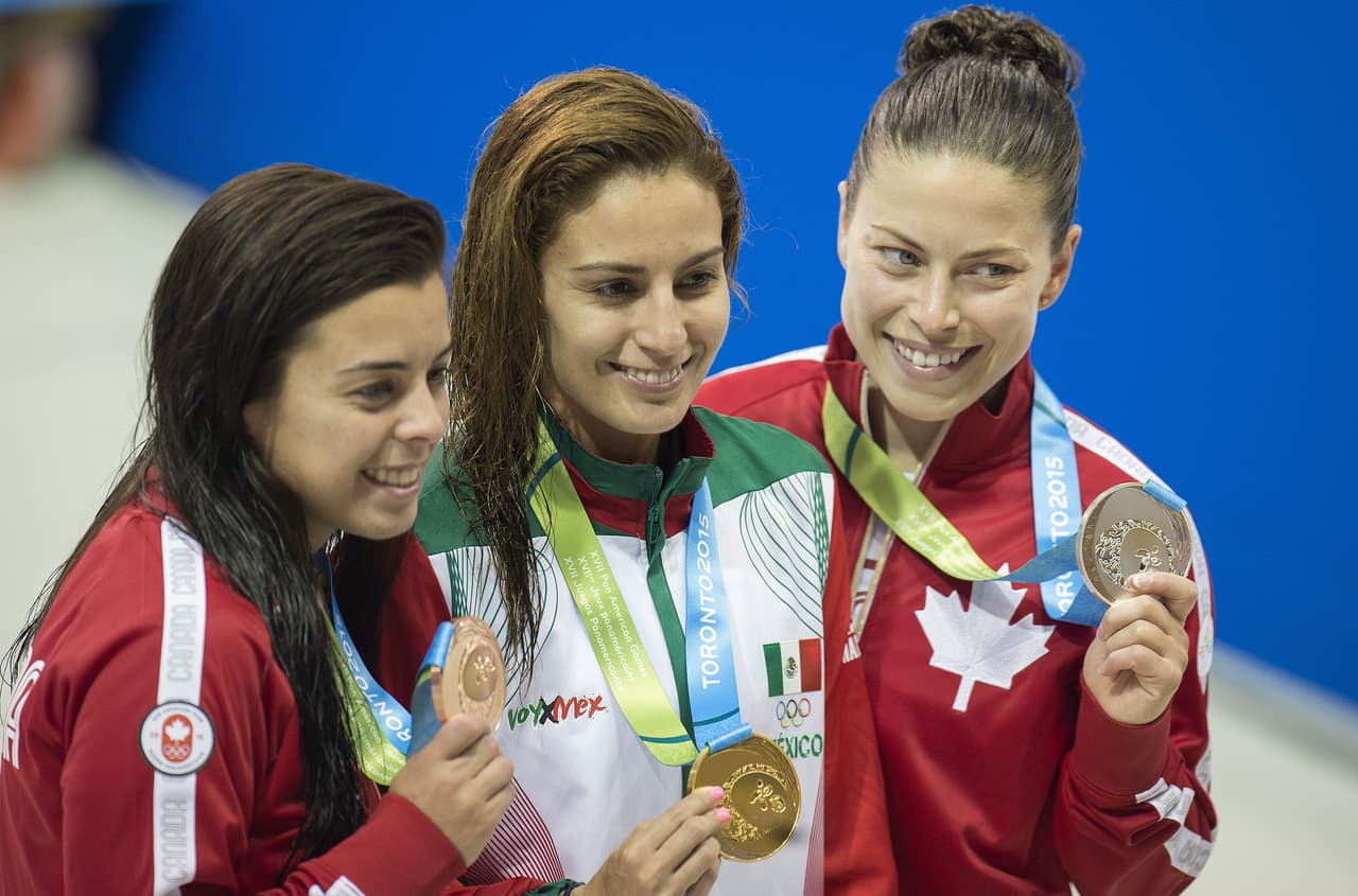 Paola Espinoza se llevó el oro en plataforma de 10 metros, fue escolatadapor las canadienses Roseline Filion y Meaghan Benfeito.