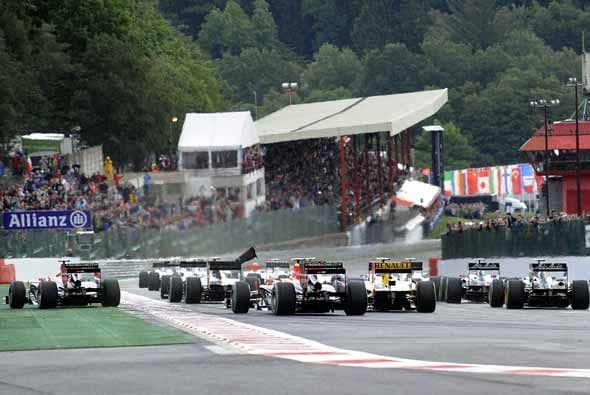Generalmente hay algún tipo de altercado en la arrancada de Spa.