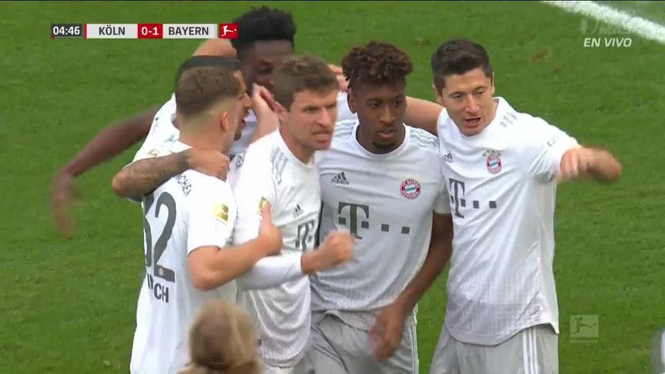 ¡GOOOL! Kingsley Coman anota para FC Bayern München