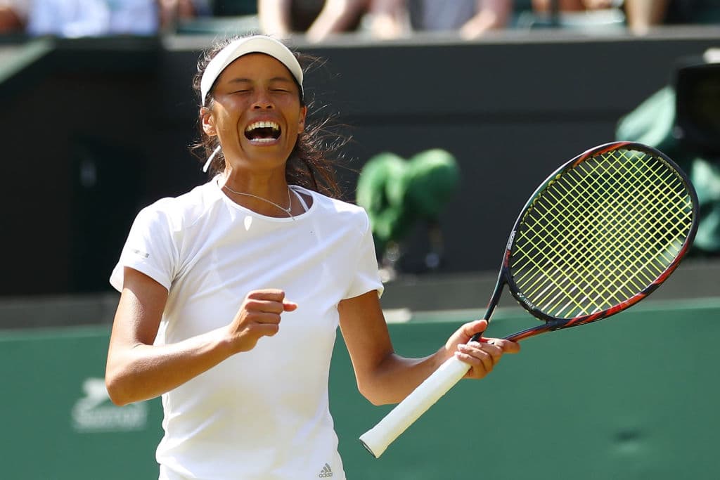 Hsieh, de 32 años y colocada como 48 del mundo, acabó entre lágrimas su partido ante la rumana, en el que se sobrepuso hasta los casi treinta golpe ganadores que colocó Halep.