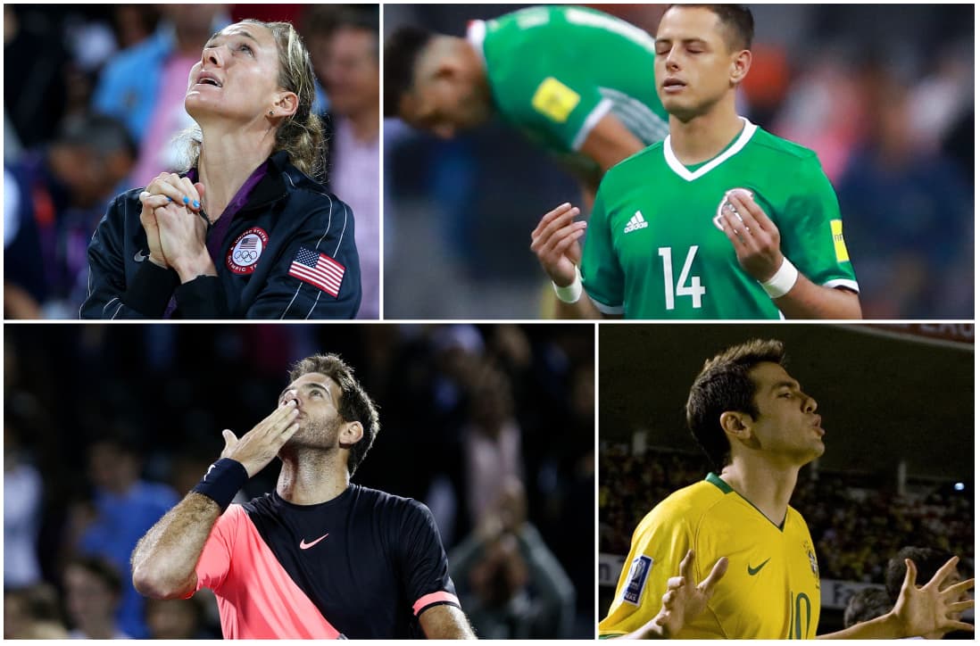 Kaká, Simone Biles, Falcao, 'Chicharito', entre otros, dedican parte de su vida a adorar a Dios y creen firmemente en que él es una pieza fundamental en sus vidas.