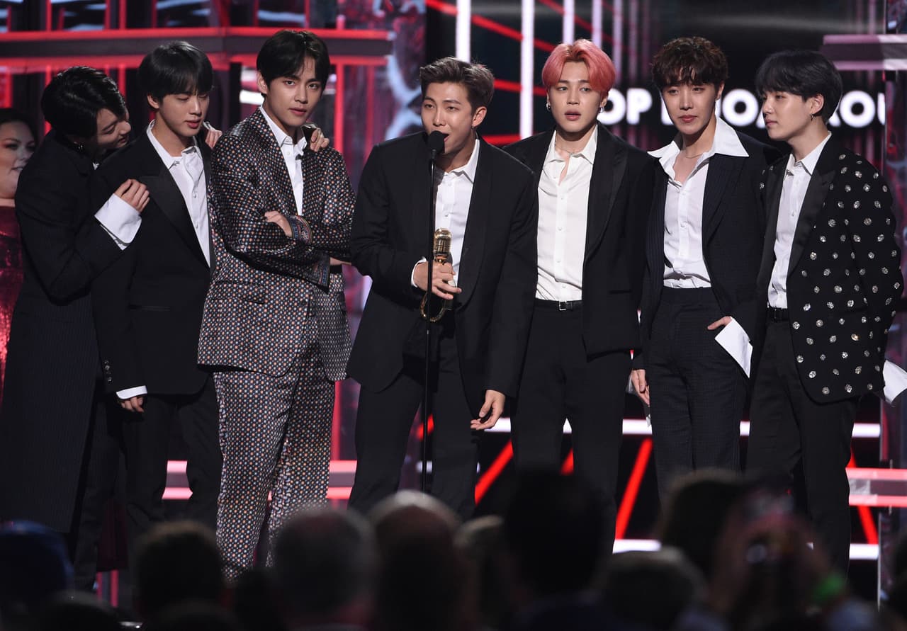 El grupo asiático BTS ganó, nuevamente, el premio Top Social Artist.