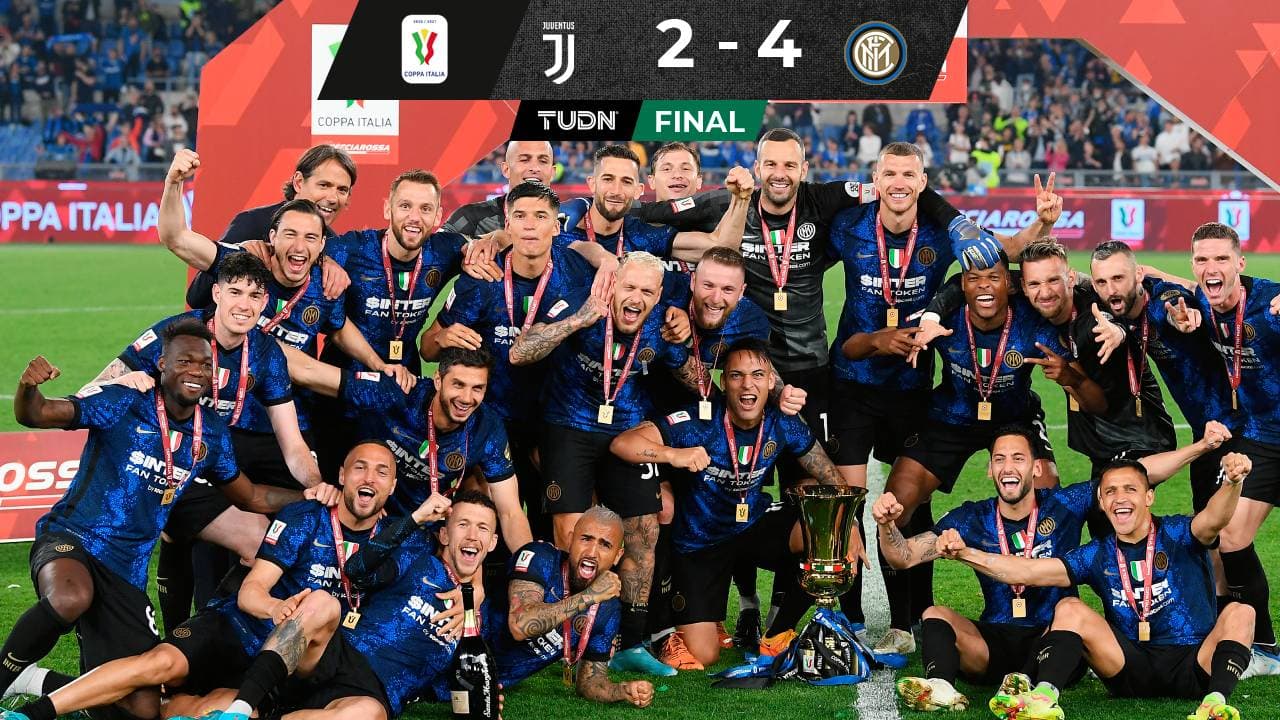 Inter remonta a la Juve en tiempo extra y gana la Coppa Italia