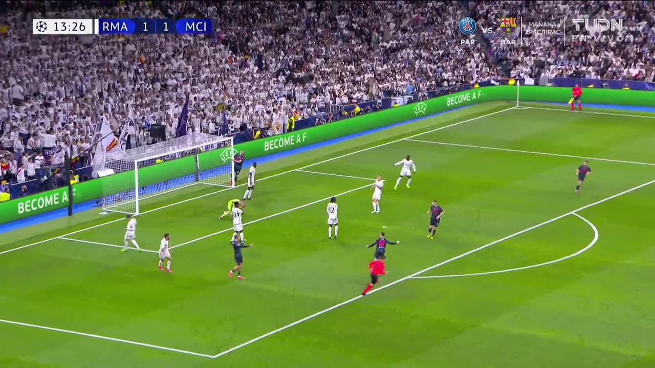 ¡GOL!  anota para Real Madrid. Rodrygo