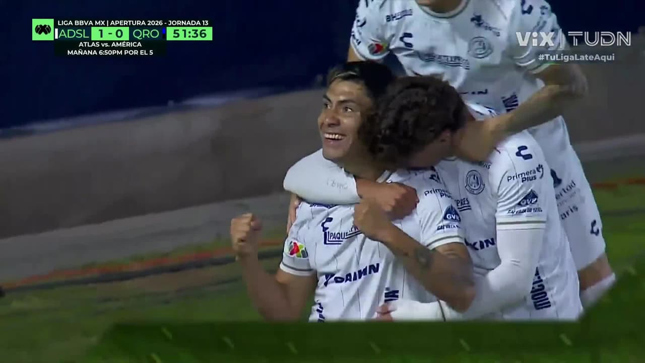 ¡Se abrió el marcador! Gol de Felipe Mora para poner arriba al Atlético de San Luis