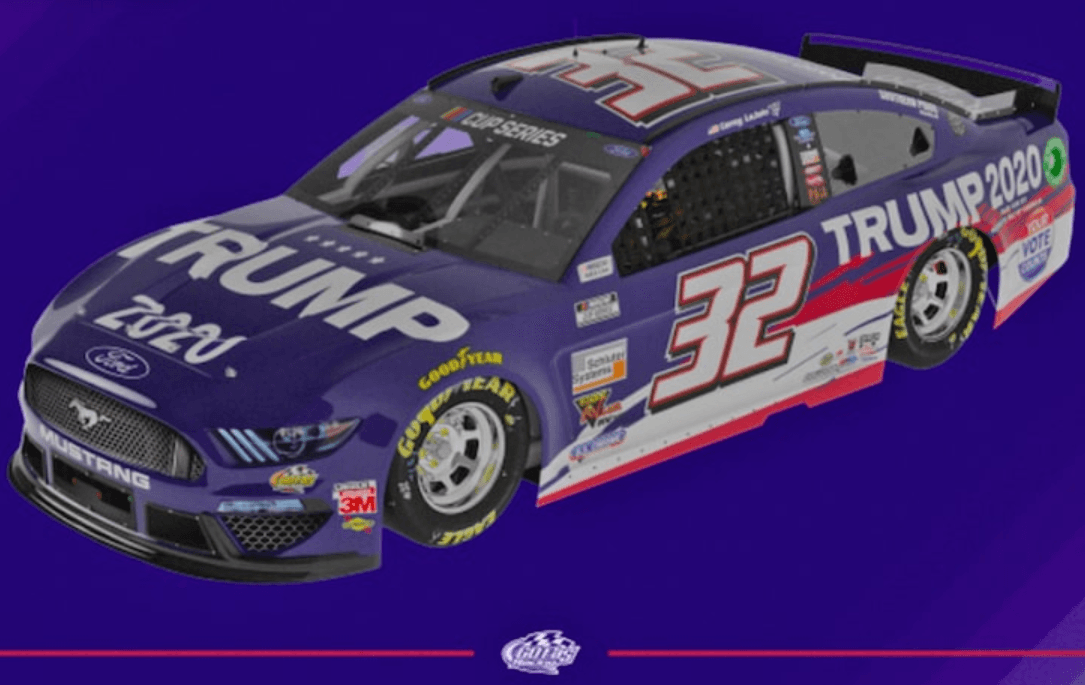 Piloto de NASCAR pintará su auto con el lema 'Trump 2020'