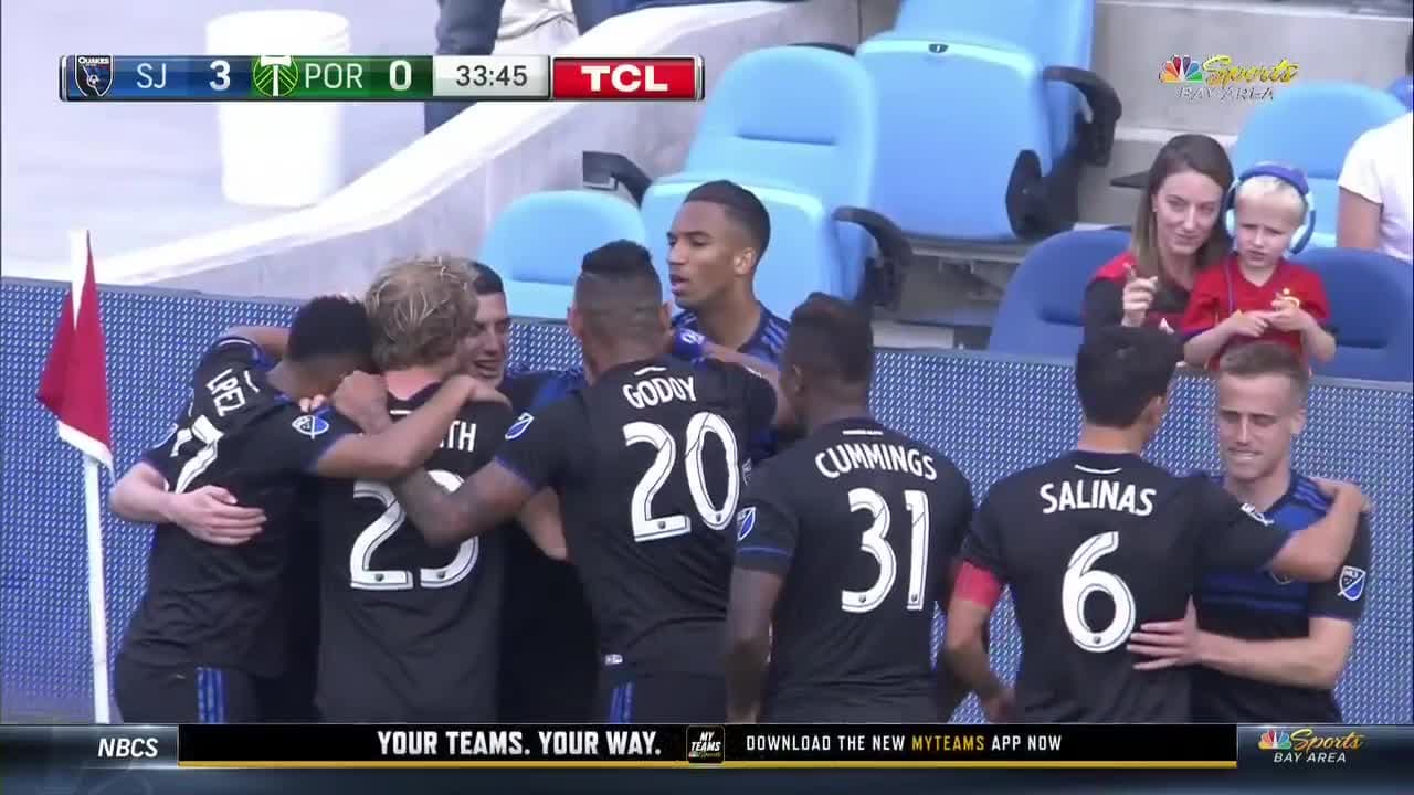 Y en menos de nada, hay goleada en San Jose, gracias al argentino Cristian Espinoza