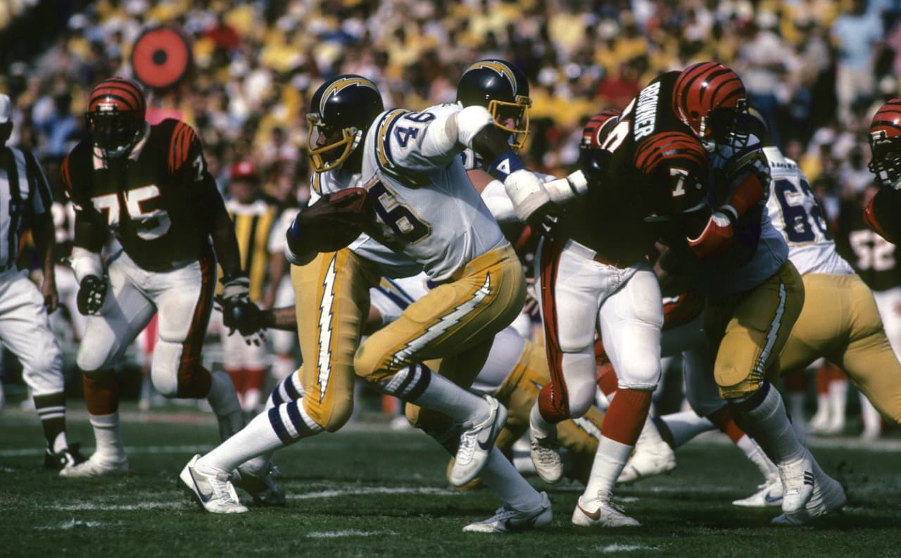 1981 Ofensiva número 1 NFL - San Diego Chargers. Pierde con los Cincinnati Bengals el Campeonato de la Conferencia Americana.