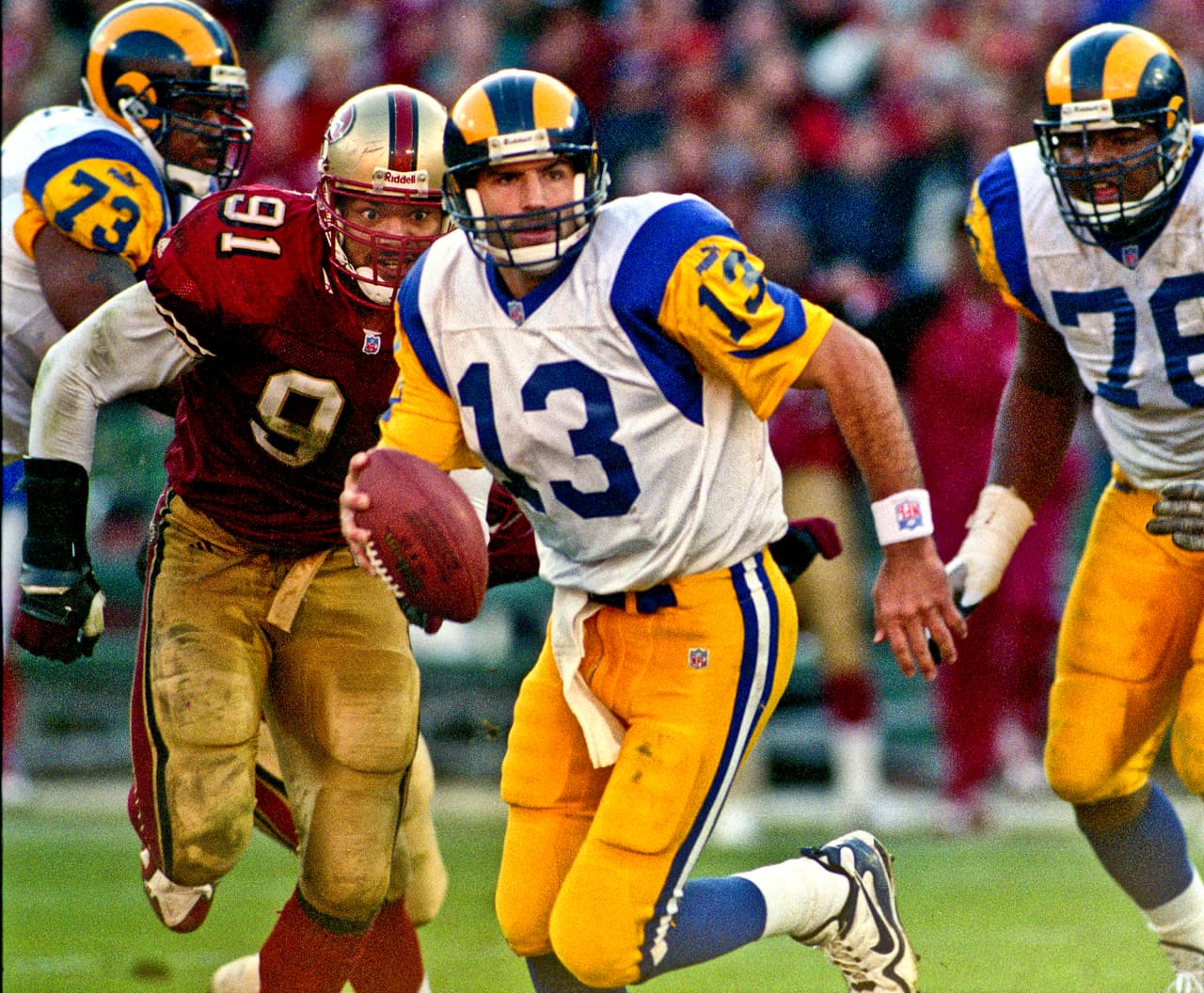 1999 Ofensiva número 1 NFL - St. Louis Rams. Campeón del Super Bowl XXXIV sobre los Tennessee Titans.