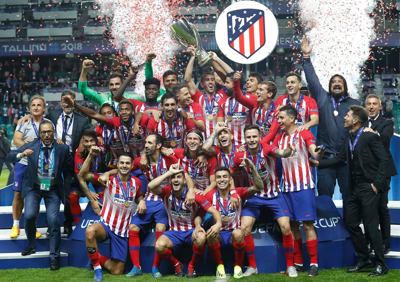 Así fue la fiesta del Atlético de Madrid como campeón de la Supercopa de Europa.