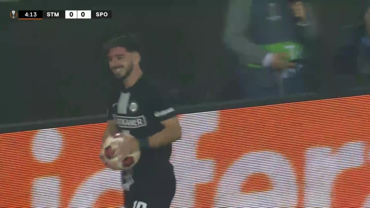 ¡TIRO ATAJADO! disparo por Otar Kiteishvili.