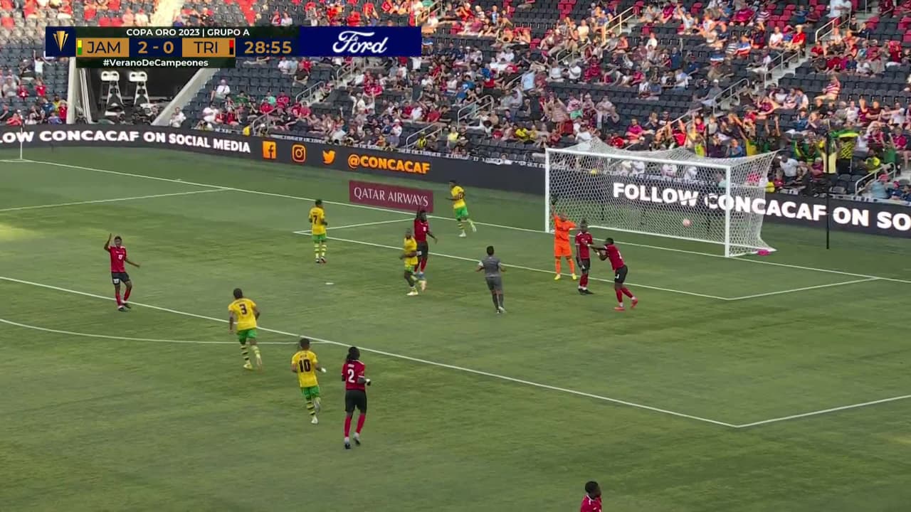 ¡GOL!  anota para Jamaica. Demarai Gray