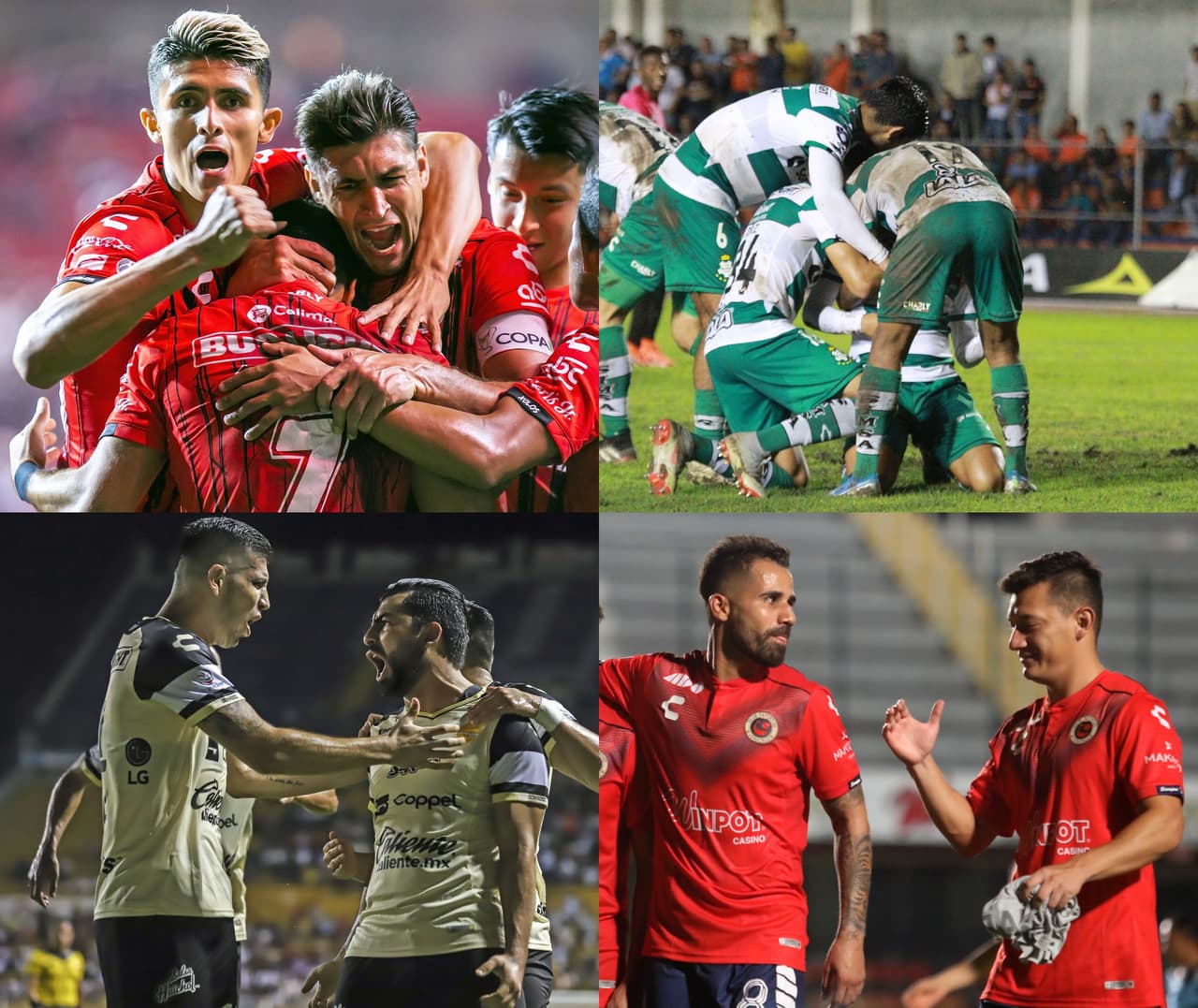 J6 (22/10/19): Veracruz 1-0 Alebrijes, Correcaminos 0-4 Santos, Tijuana 2-0 Mineros, Dorados 2-1 Necaxa.