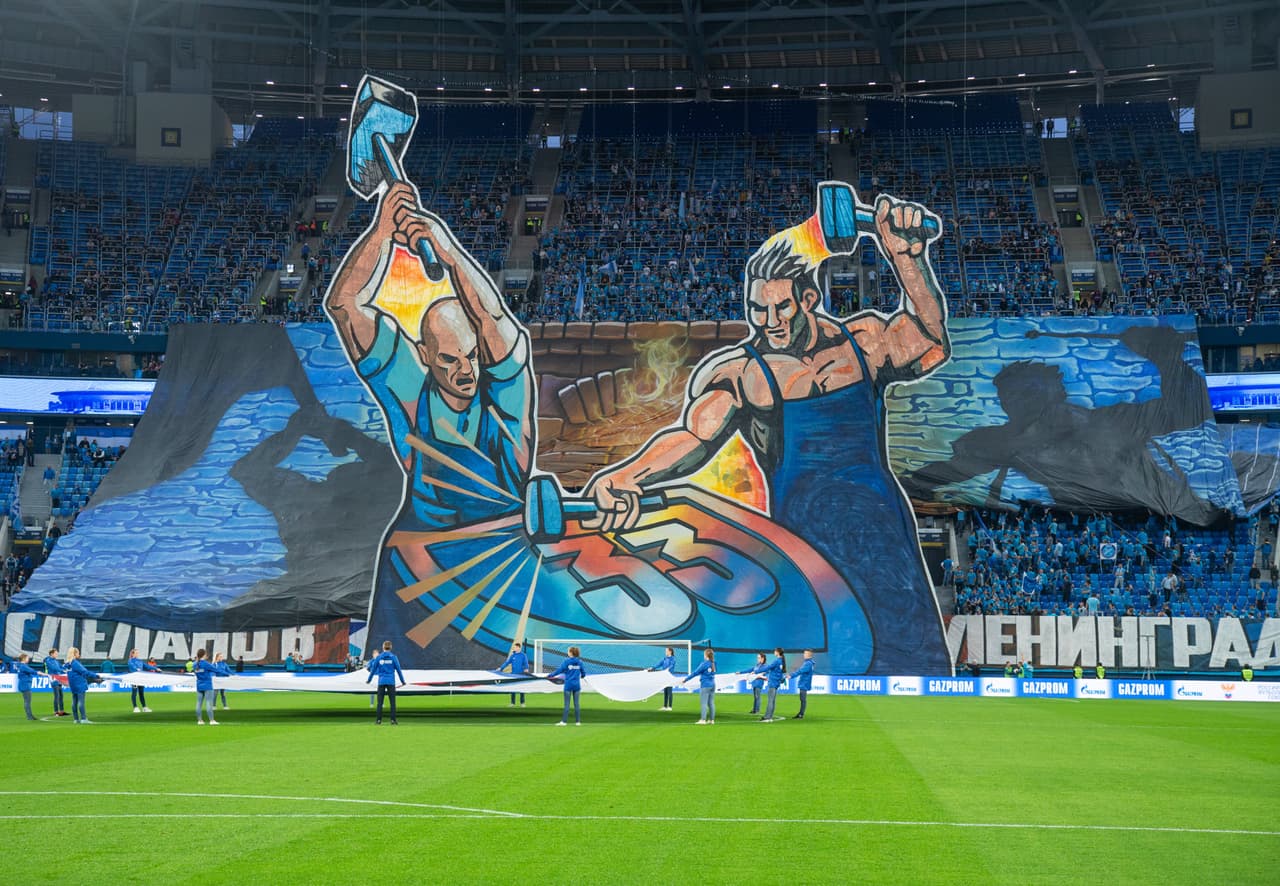 Otro tifo más presentado durante este año por el FC Zenit St. Petersburg.