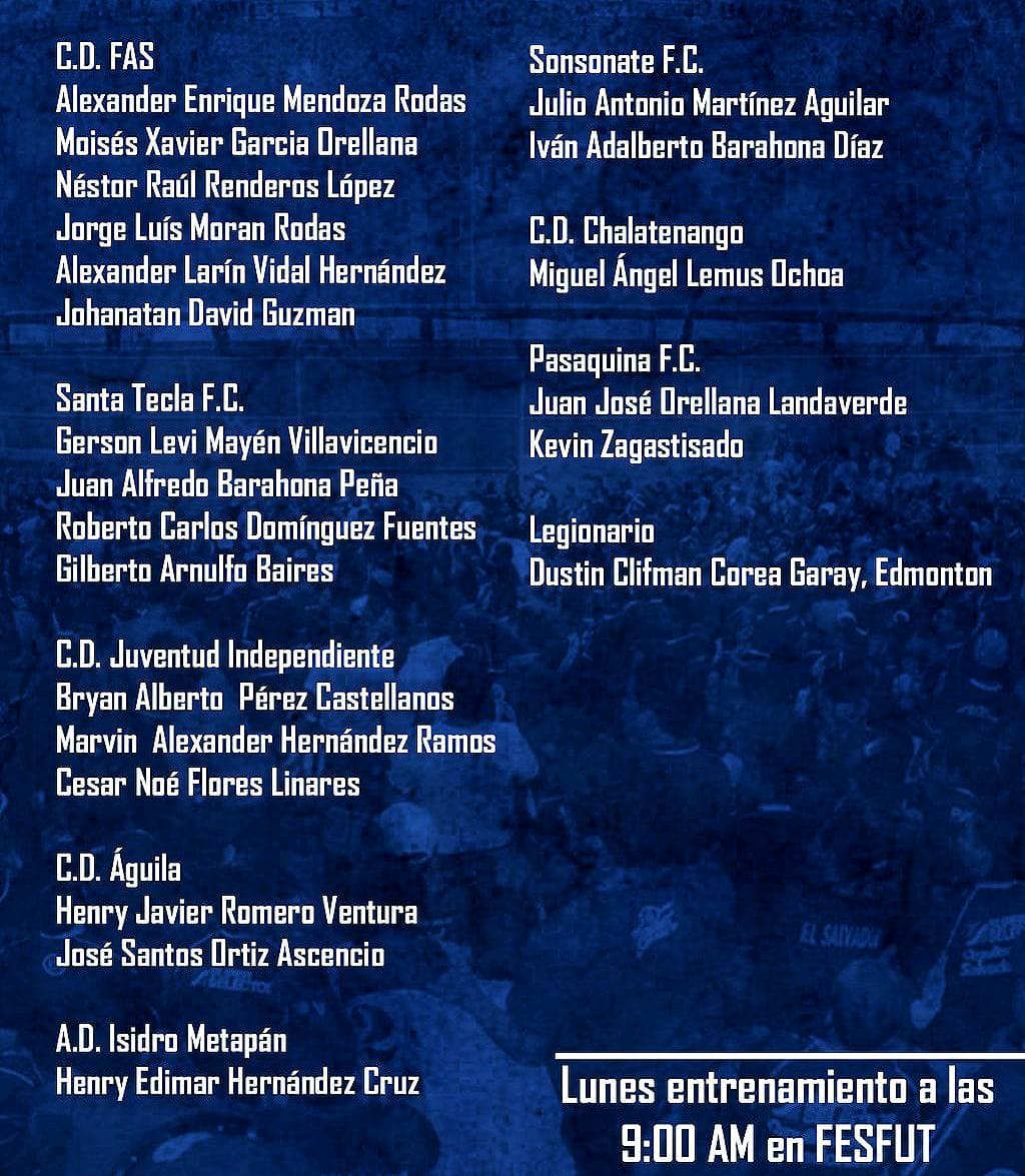 Lista de minicilo de El Salvador