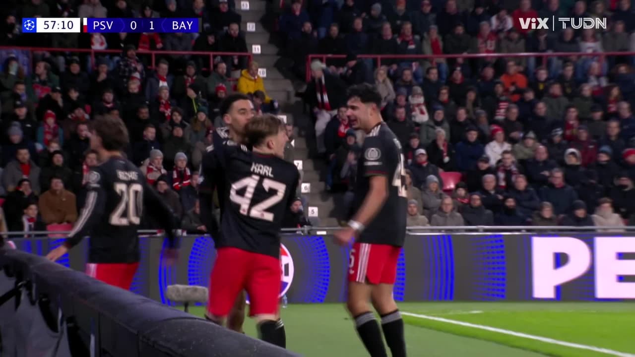 ¡SE ROMPE EL CERO! Jamal Musiala abre el marcador y adelanta al Bayern Munich