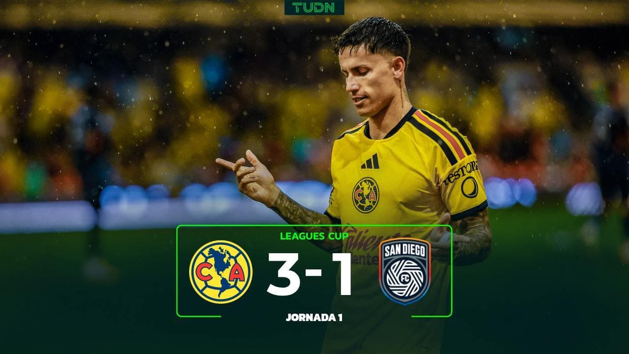 Resumen: América le pasa por encima al San Diego en la Leagues Cup