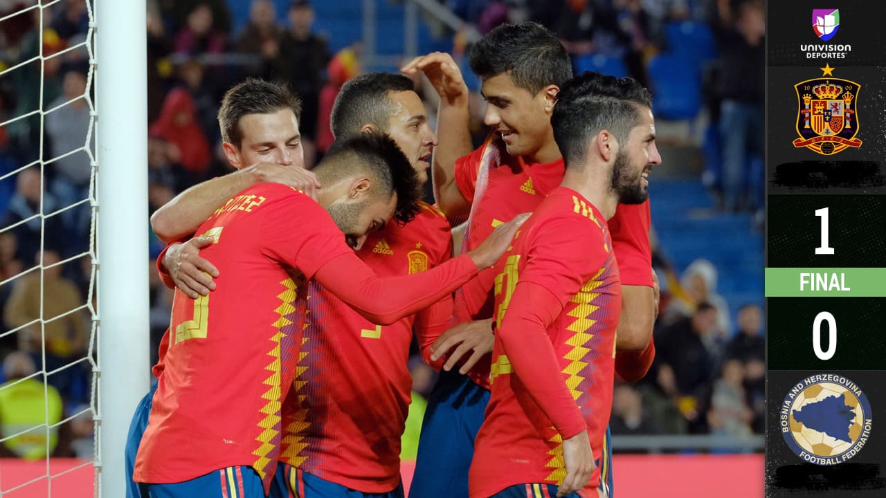 ¡Con poca furia! España vence en amistoso a Bosnia por la mínima diferencia