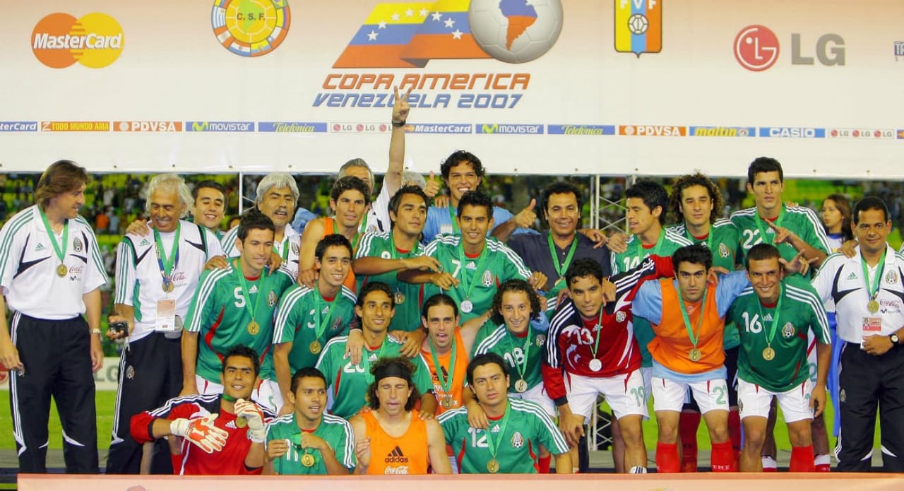 Copa América 2007 (Venezuela) - El último tercer lugar que consiguió México en este torneo fue en esta edición. En el partido final venció 3-1 a Uruguay, dando una sorpresa.