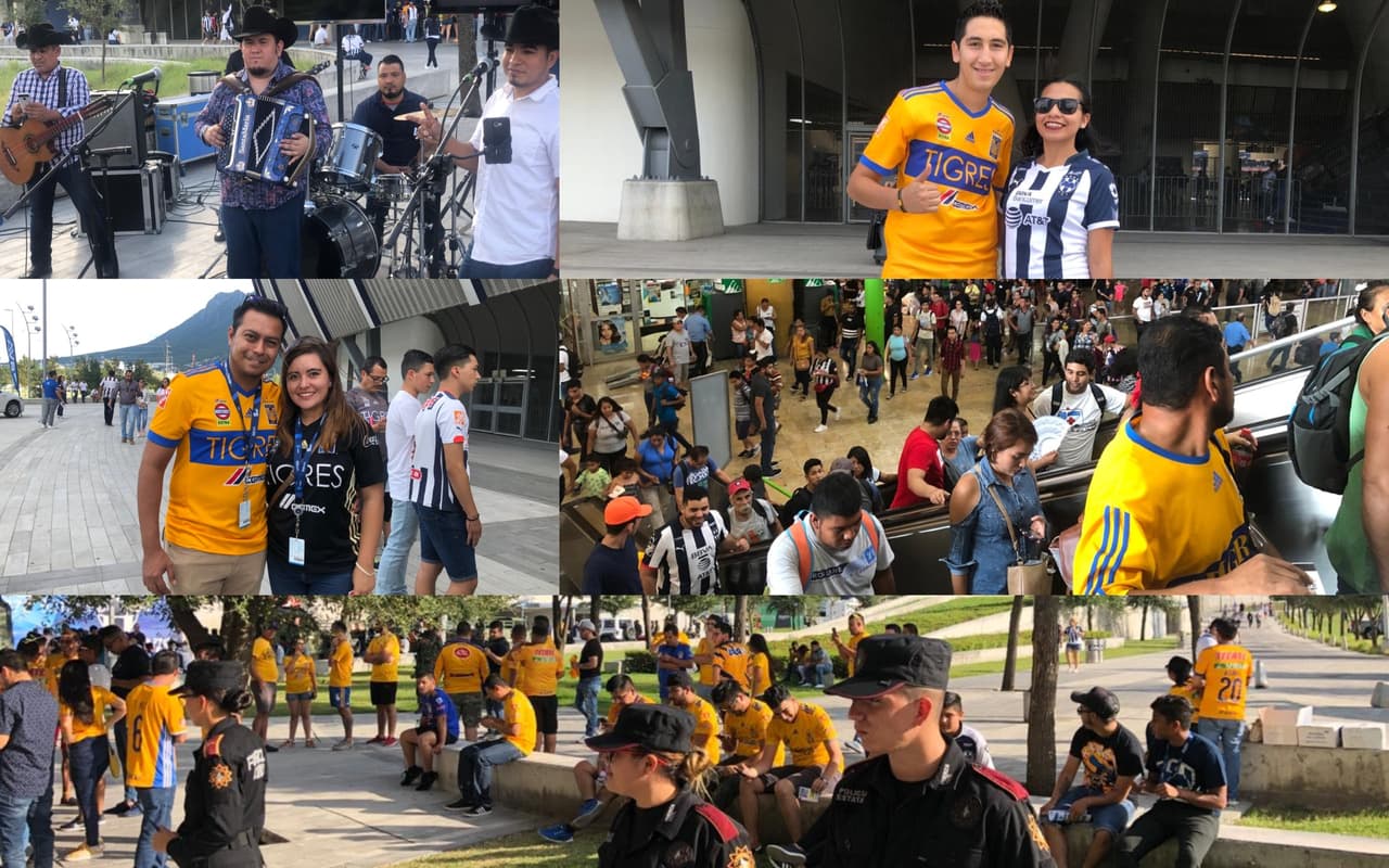 Comienza a anochecer en la sultana del norte y la gente empieza a llegar al gigante de acero.