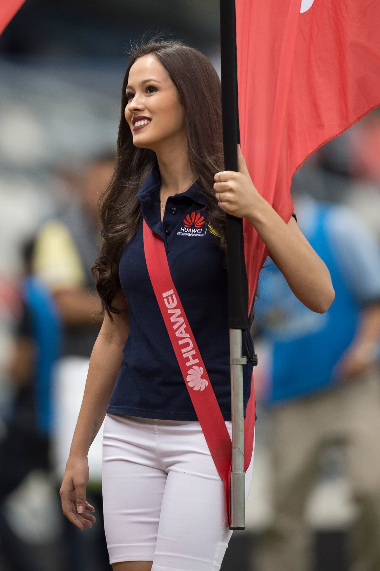 La bellas porristas en la ida de cuartos