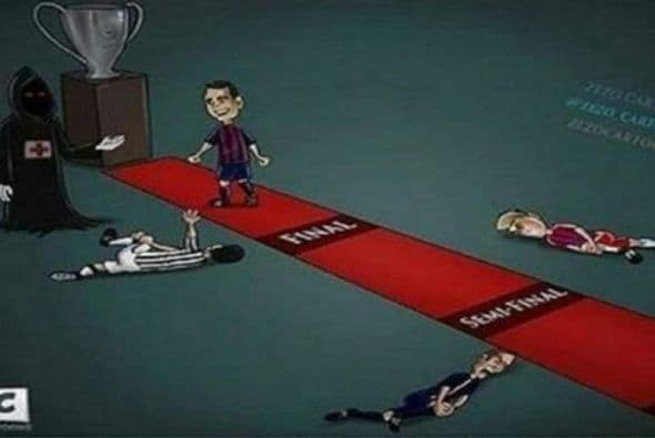 Las bromas no se hicieron esperar tras el título que obtuvo el Barcelona de la MSN con burlas para la Juventus, Real Madrid y hasta Cristiano Ronaldo.