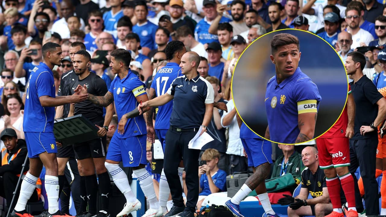 Enzo Fernández es abucheado por su afición en amistoso en Stamford Bridge