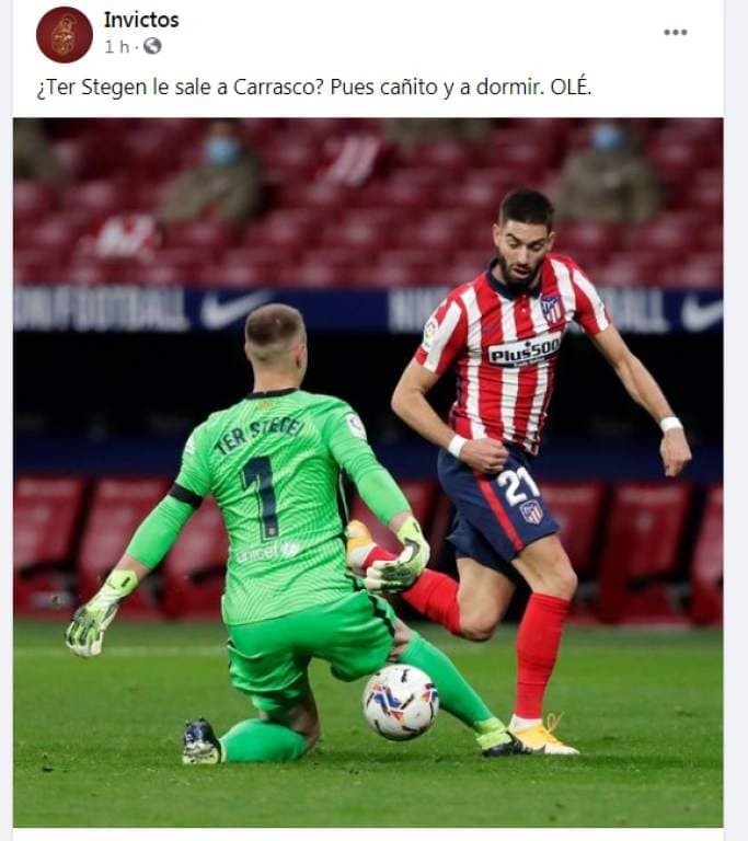 Ter Stegen y Messi fueron el blanco de los memes | Así reaccionaron las redes sociales tras la dolorosa derrota blaugrana ante el Atlético de Madrid.