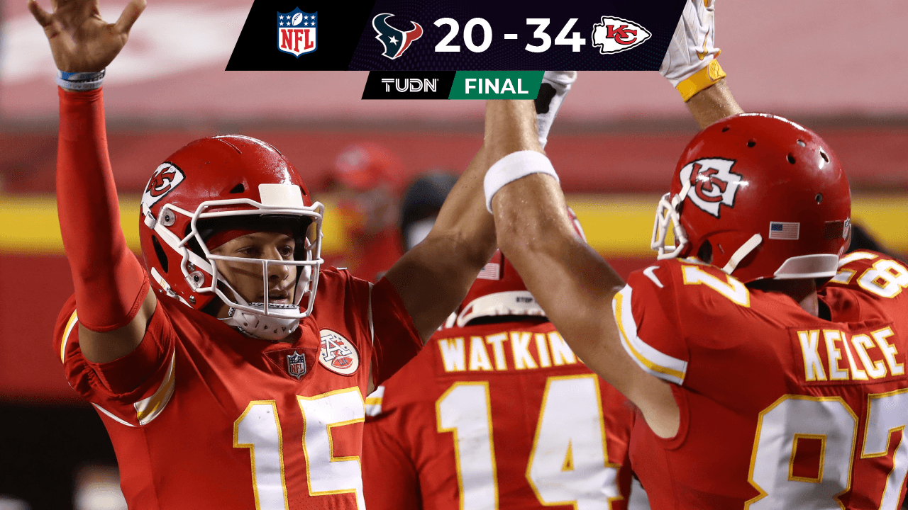Mahomes y Chiefs arrollan a Texans en juego inaugural de la NFL