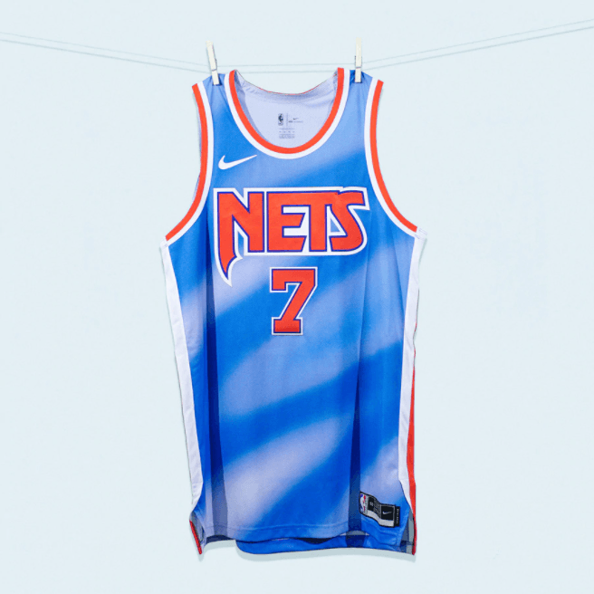La camiseta Classic Edition rinde homenaje a la rica historia de la franquicia de los Nets