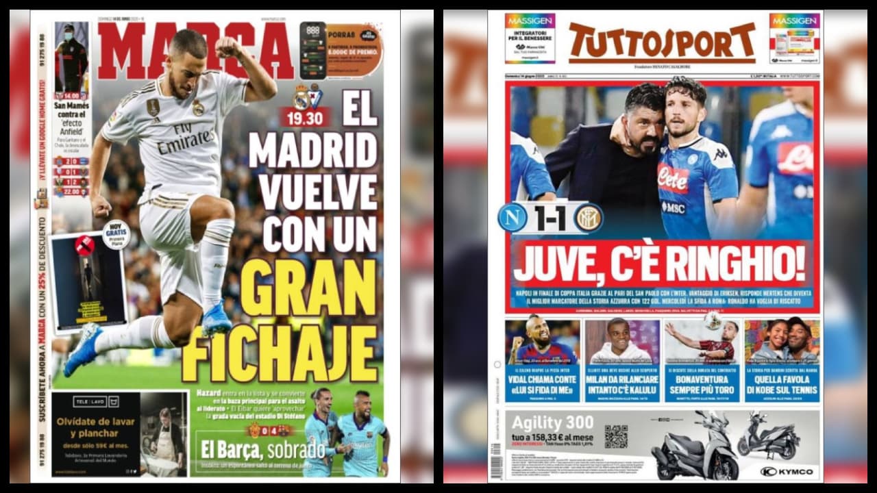 Los periódicos en Europa vuelven a mostrar en la primera plana a las figuras que llenan de alegría, emoción y pintan sonrisas en los rostros de los aficionados semana a semana.