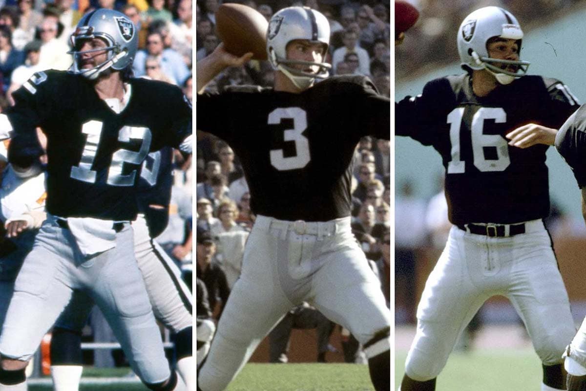 #12 RAIDERS: Ken Stabler, Daryle Lamonica, Jim Plunkett (AP-NFL).