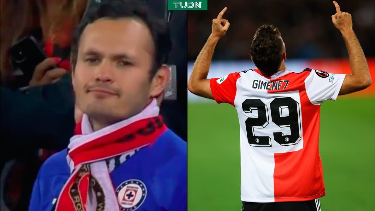 ¿¡Cuál cruzazulear!? Aficionado de Cruz Azul dio suerte a Santi Giménez