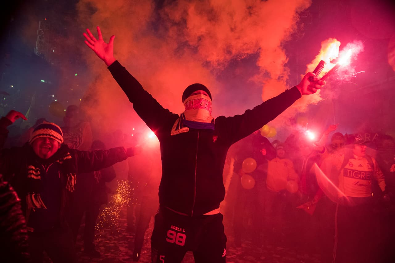 El color en la casa de los felinos norteños nos deja ver la pasión por el Clásico Regio en la final del Apertura 2017.