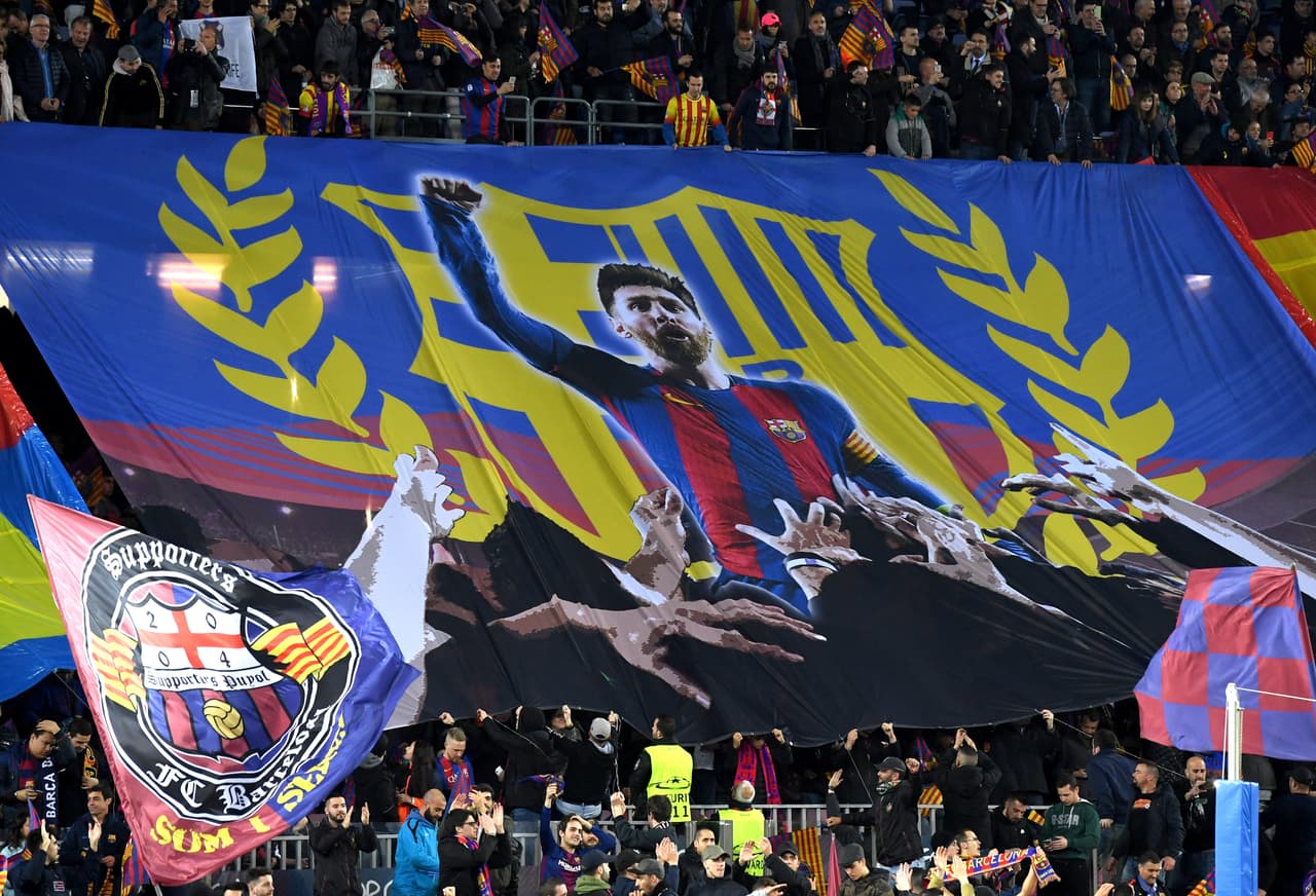 Los aficionados lograron un ambiente ideal para una noche de Champions mágica entre blaugranas.