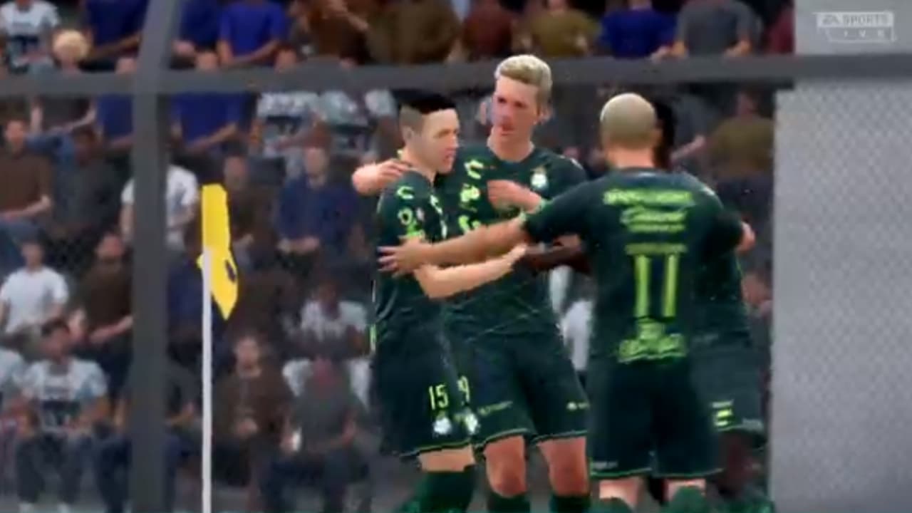 Con dos goles de Lozano, la escuadra universitaria conoció la derrota en el futbol virtual.