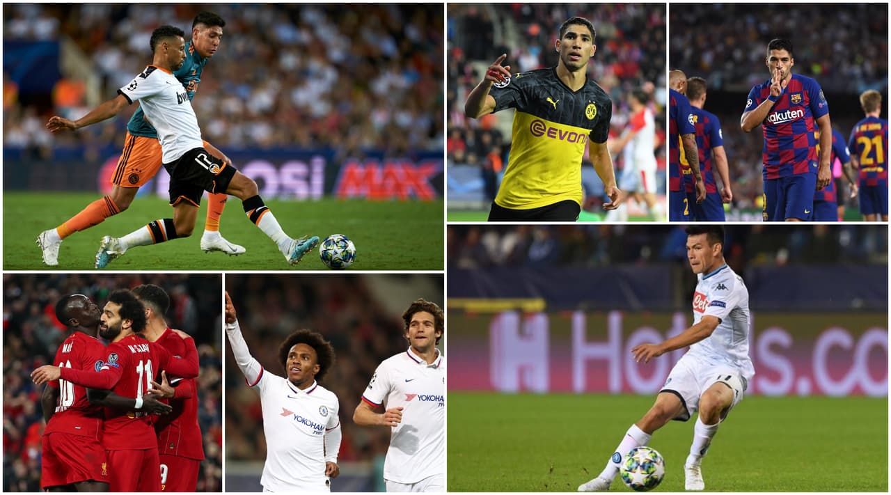 Lozano y Álvarez alinearon, Ajax goleó 3-0 a Valencia; Dortmund, Liverpool, Zenit, Lyon, Barcelona y Chelsea también ganaron.