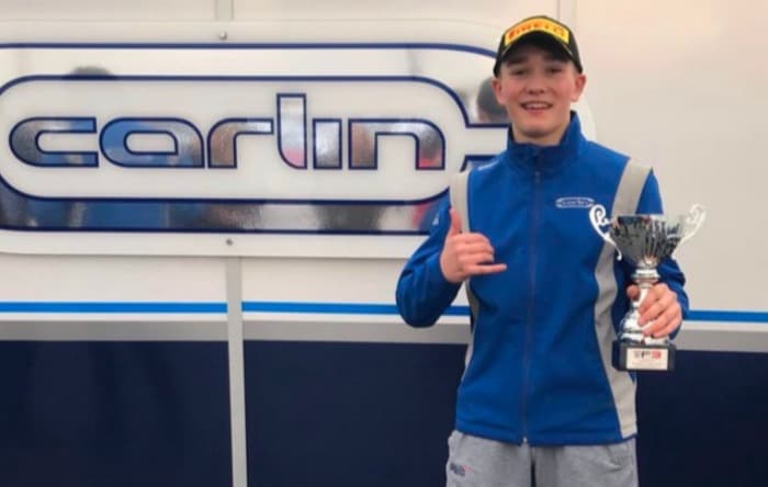 Terminó en el tercer puesto en la primera carrera del año de la F3 británica.