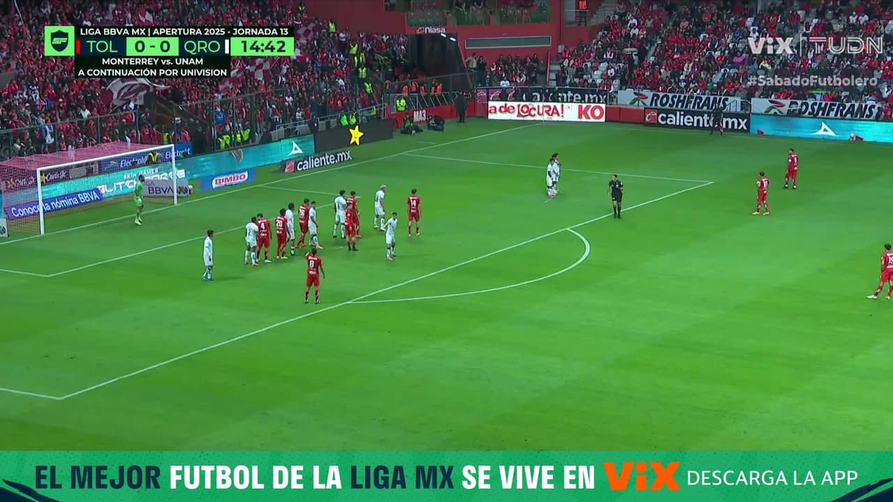 ¡Gool del Toluca! Nico Castro la manda de bote pronto a las redes del Gallo