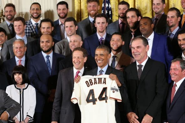 Obama recibió al equipo en la Casa Blanca por tercera vez en cinco años.