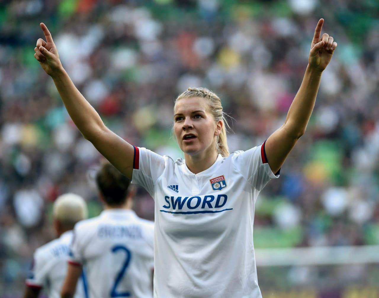 La gran Ada Hegerberg del Lyon quedó en séptimo lugar con 11 puntos